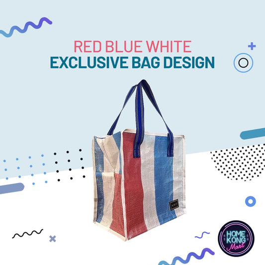 Red Blue White Hong Kong Style Bag l 紅白藍港式包包