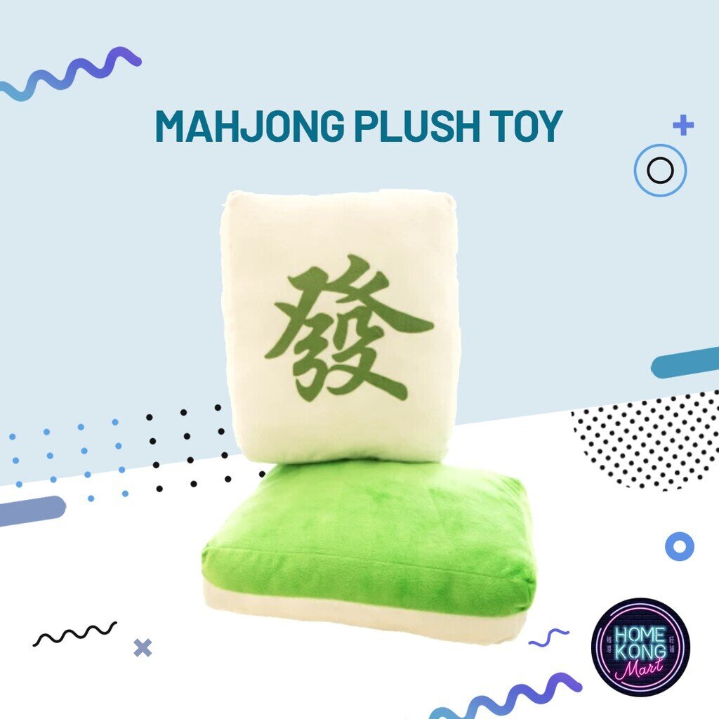 HK Mahjong Plush Toy Cushion Pillow - Huat Version