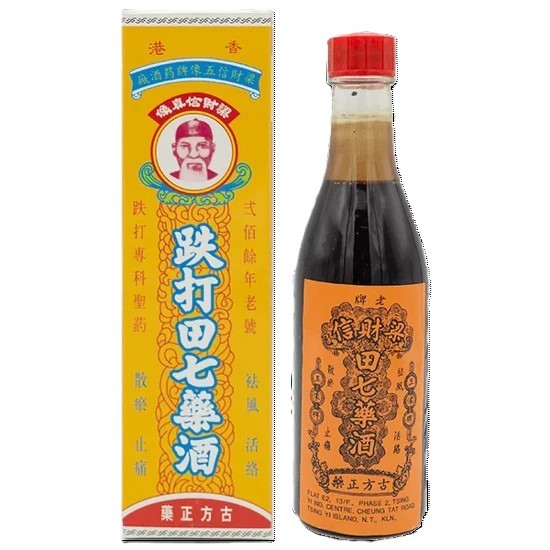 Tik Tak Jau Medicated Oil 220ml | 梁財信跌打田七藥酒 220ml